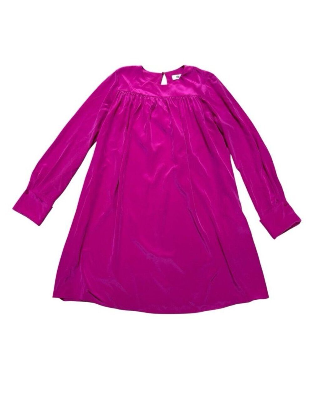 Diane von Furstenberg 100% Silk Pink Shift Dress Womens Size 8